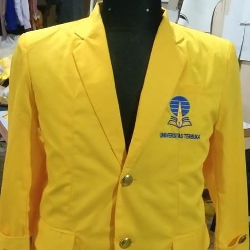 Almamater Universitas Terbuka Jaket Pria wanita Almamater UT Model Terlengkap Safety Semi Baju Kerja