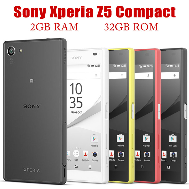 Sony Xperia Z5 Compact E5823/SO-02H 4G Mobile 4.6'' 2GB RAM 32GB ROM Smartphone Octa Core Original U