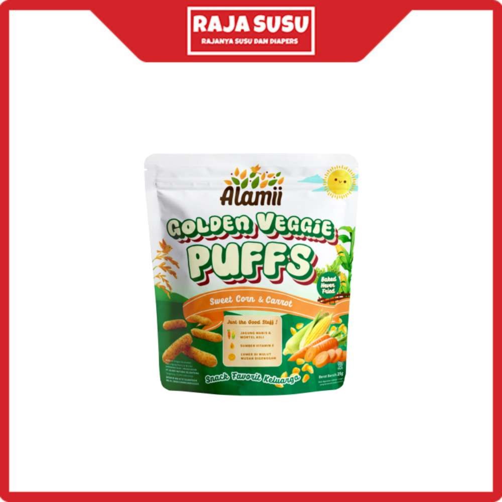 

ALAMII GOLDEN VEGGIE PUFFS 25 GR NEW - RAJA SUSU