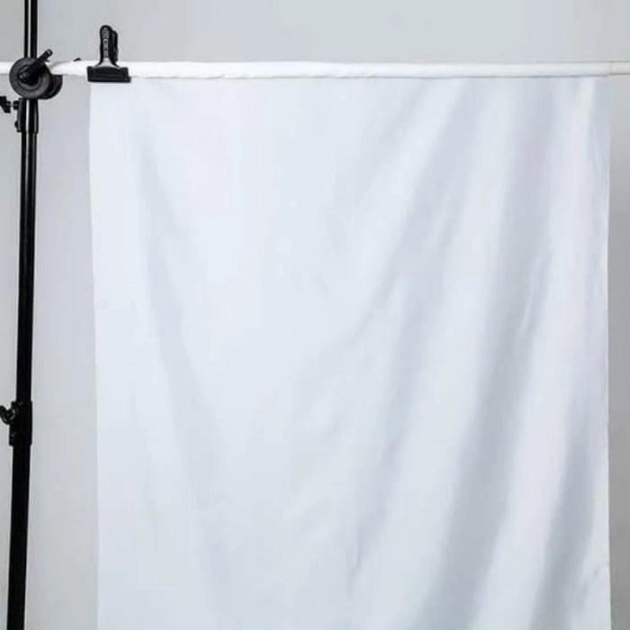 (Allthebest) Kain putih backdrop background meteran