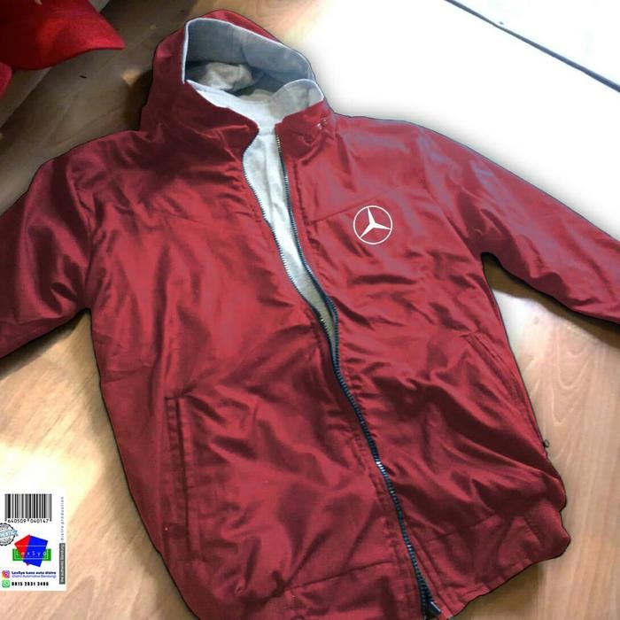 jaket parasut Mercedes Benz jacket parachute fleece hoodie