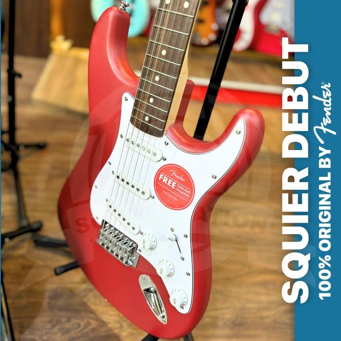 Paket Lengkap Gitar Squier Stratocaster Mm Guitar 100% Ori
