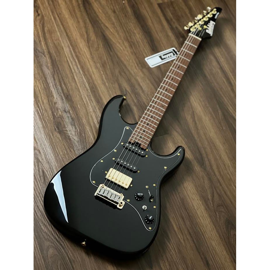 Soloking Ms-1 Classic Mkii In Black Beauty With Gold Hardware And Roasted Maple Fb