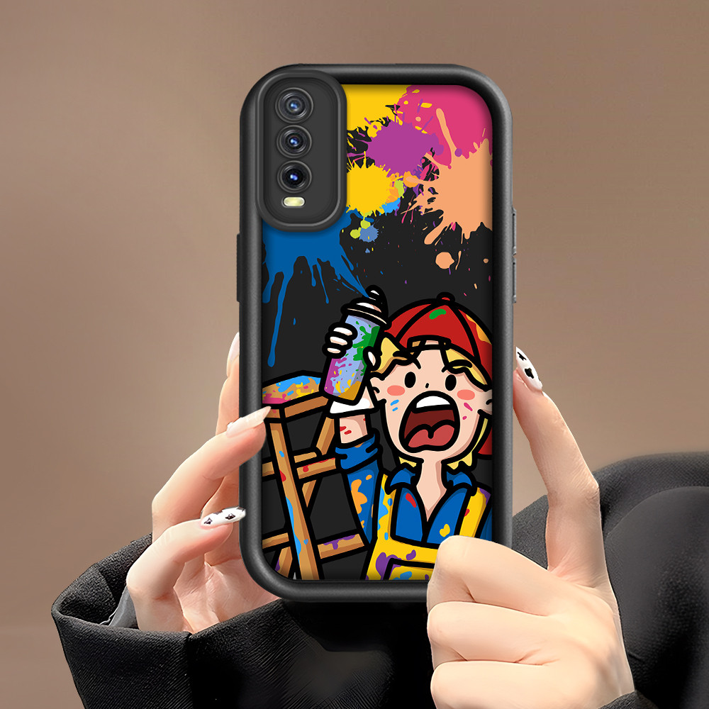 Softcase Karakter Kartun Dan Anime Hp Casing For VIVO Y20i Y20S Y12S Y20 Y12A G 2021 Case Cartoon  K