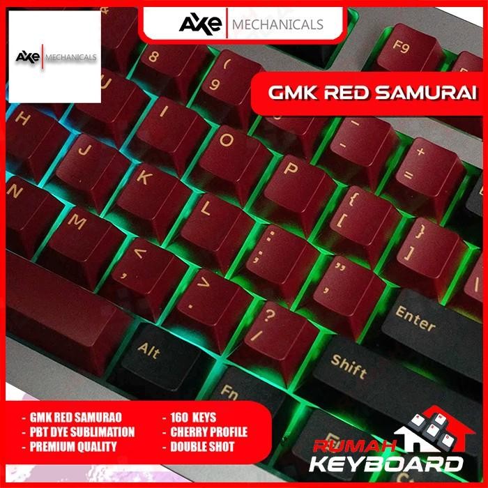 (Expert) KEYCAP - KEYCAPS - CHERRY - GMK RED SAMURAI - PBT - DYE SUB