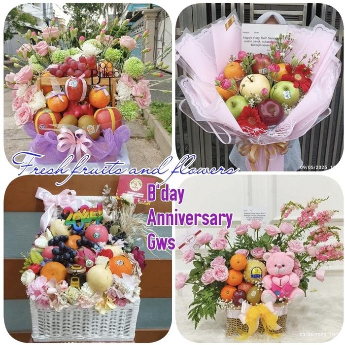 

Parcel Buah Segar Buket Bunga Hadiah valentine/ ultah/wisuda/anniversary/gws orang sakit/mothers