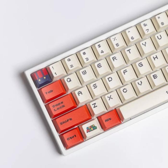 (Expert) Keycaps Mario pbt 123 keys Cherry Profile keycap set