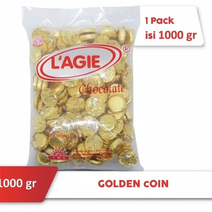 

1kg lagie golden coin coklat isi kismis
