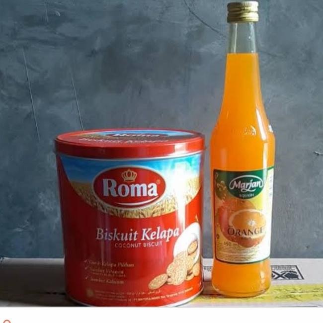 

Paket Parcel Lebaran Murah Marjan Squash/Roma Kelapa Biskuit kaleng