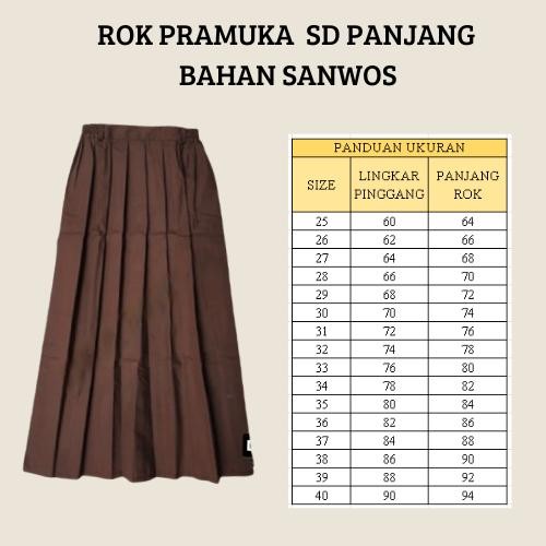 (Expert) ROK PRAMUKA SEKOLAH SD SANWOS (BAHAN LICIN)