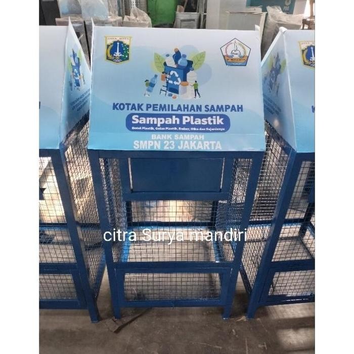 bak sampah botol plastik/tempat sampah botol/tong sampah botol plastik
