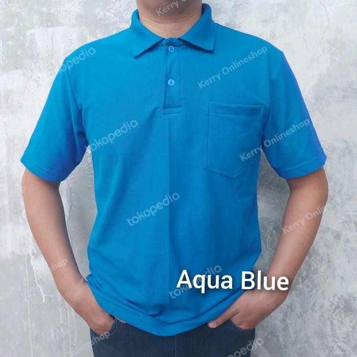 (Expert) kaos polo shirt kaos berkerah premium variasi kantong pria