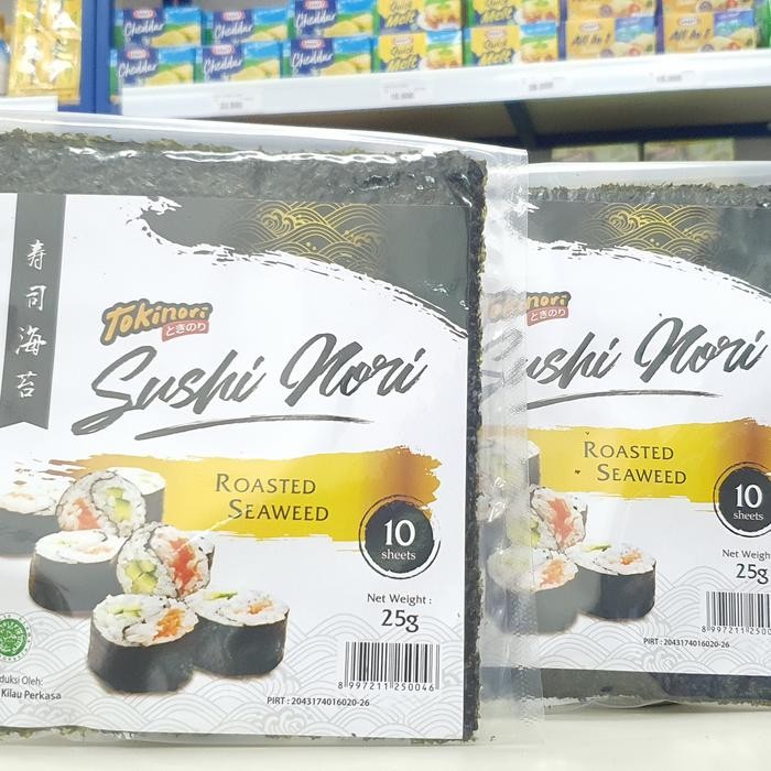

Tokinori Nori / Sushi Nori / Rumput Laut Tokinori (Isi 10Pcs)