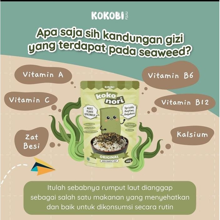 

Koko Nori Abon Rumput Laut Tabur Seaweed Flake - Snack Cemilan Sehat