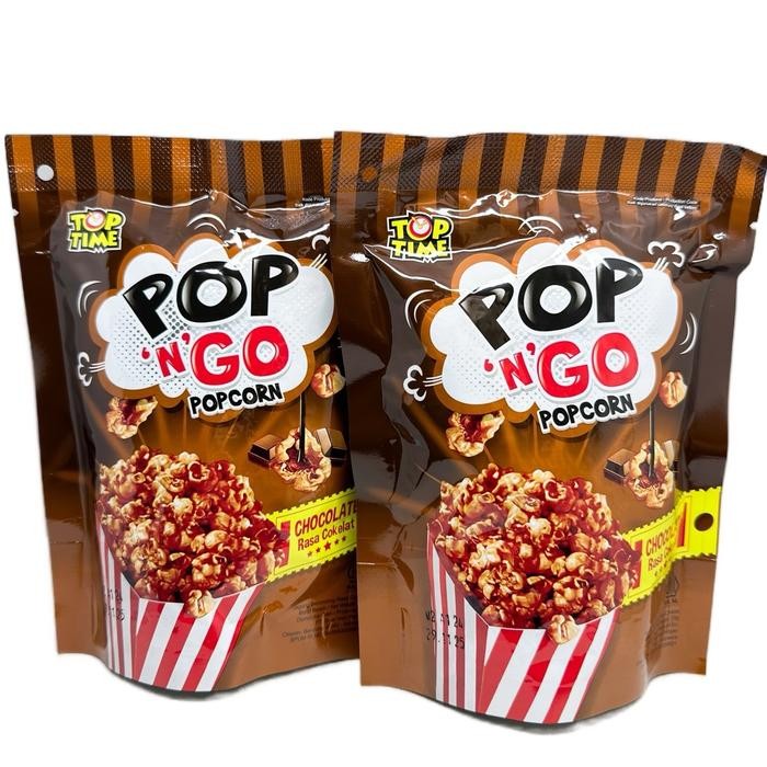 

POPCORN POP N GO KARTON RASA COKELAT & KARAMEL (30 PCS) Camilan Lebih Murah Snack
