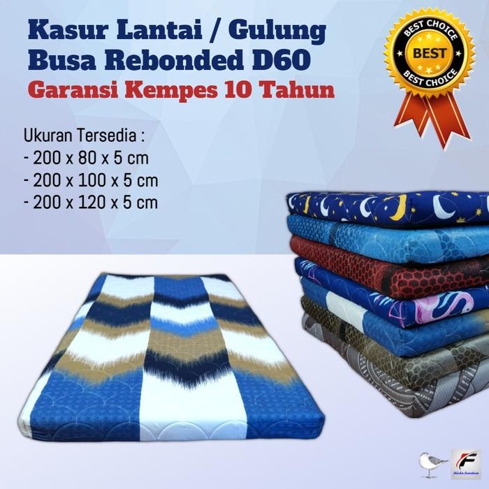 Kasur Lantai Rebonded Garansi 10 tahun (Density 60)