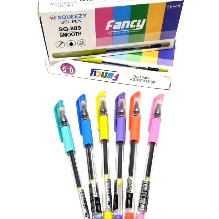 

Harga( 12 lusin ) Pulpen Gel Squeezy Fancy 0.5mm SQ-889