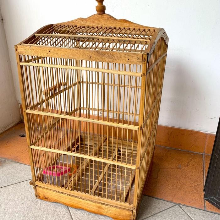 kandang burung kayu kotak