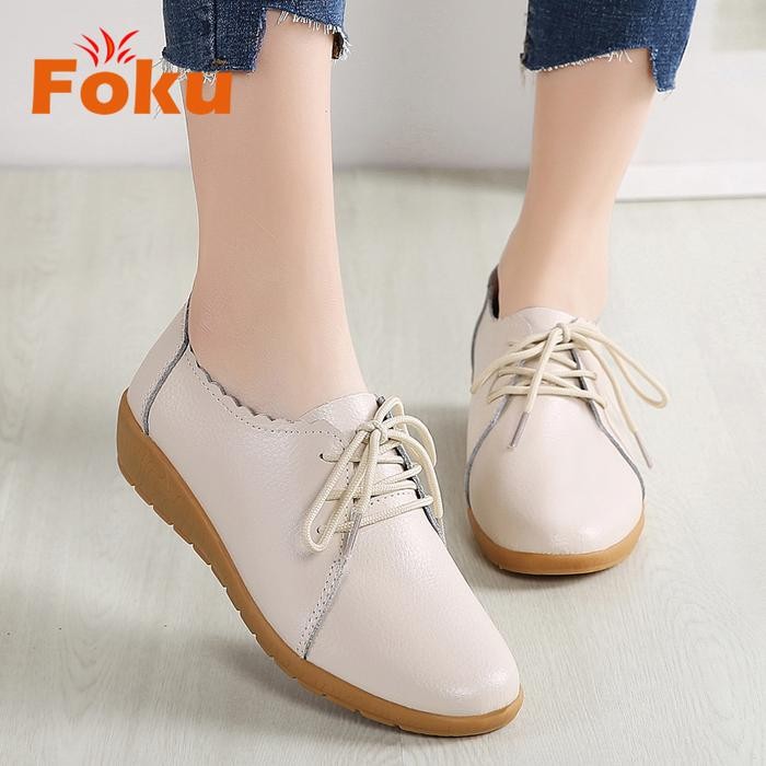 Foku Flatshoes Wanita Sepatu Wanita Sepatu Flat Wanita Terbaru -Gratisongkir
