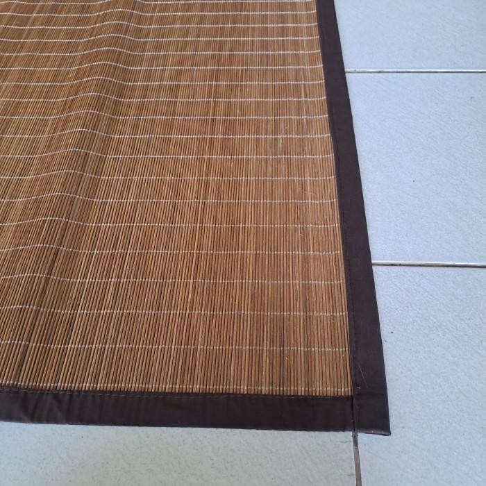200Cm X 300Cm Tikar Core Rotan Polos - Tikar Karpet Rotan Core Coklat, Karpet Bambu. Tikar Rotan
