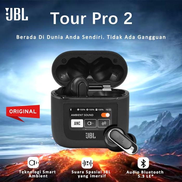 For Sale 100%Ori Jbl Tour Pro 2 True Wireless Noise Cancelling Earbuds Tws With Smart Case Jbl