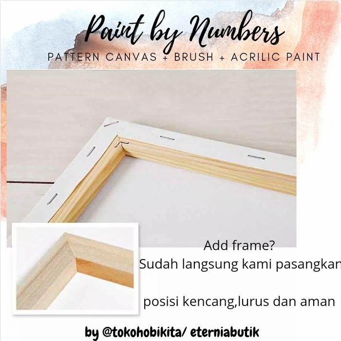 

Painting By Number Canvas 50 X 40 Cm Cat Akrilik - Mount Fuji Sakura