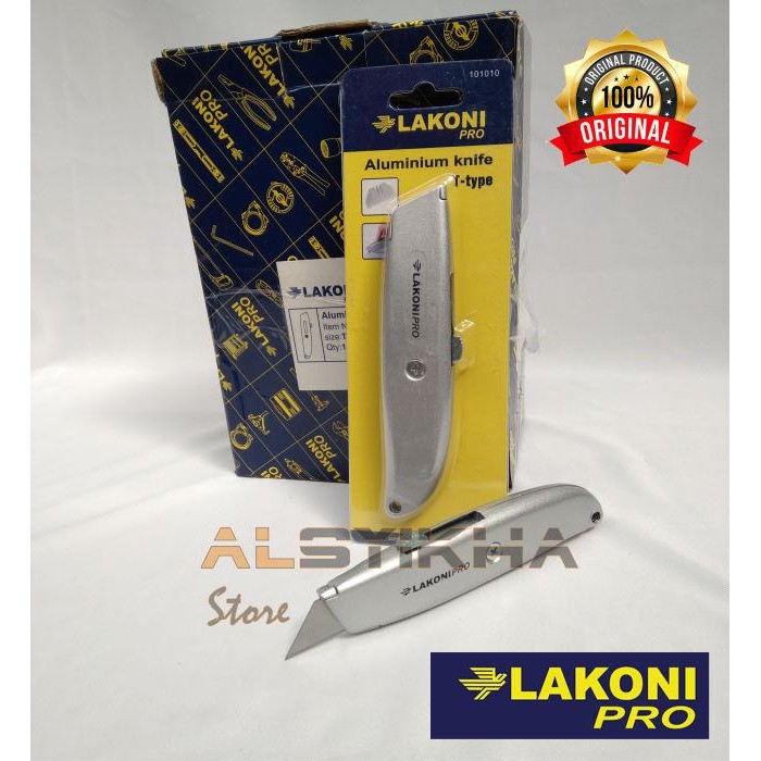 

AT Pisau cutter T TYPE ALUMINIUM KNIFE PISAU CUTTER GYPSUM LAKONI PRO