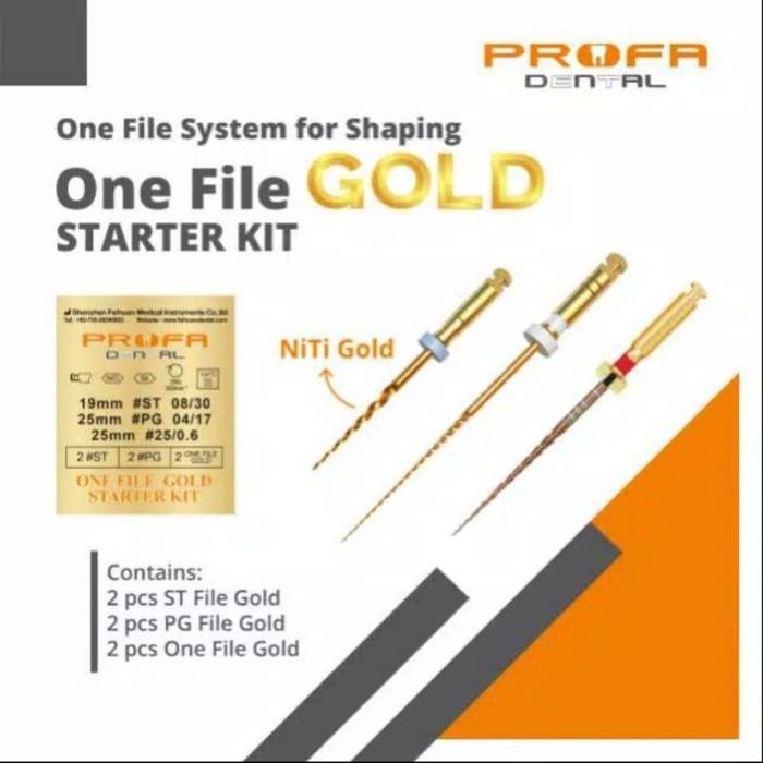 

Endofile One File Gold Starter Kit Profa // Endo File//Endodontics