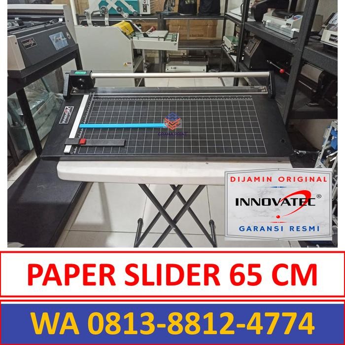 

AT Rotary Paper Slider Trimmer 65 Cm Alat Pemotong Kertas Geser INNOVATEC