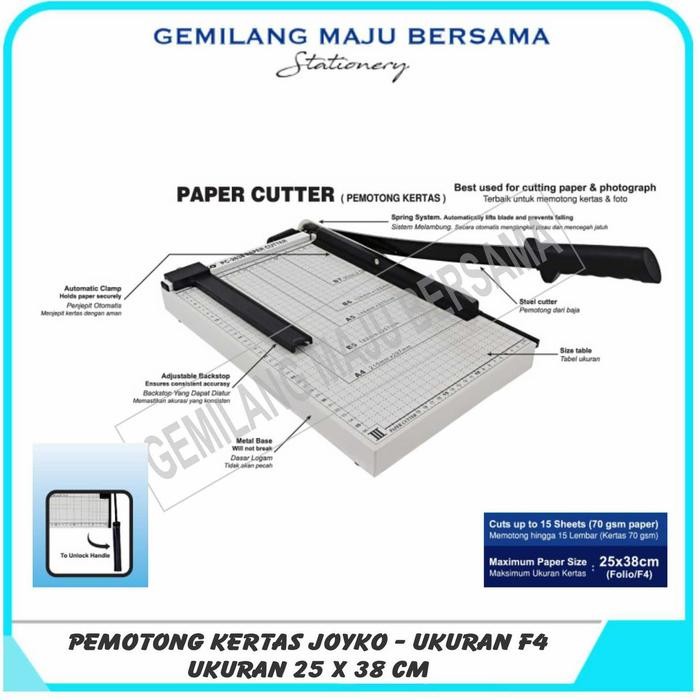 

AT Pemotong Kertas / Paper Cutter Joyko PC-2638 (F4)