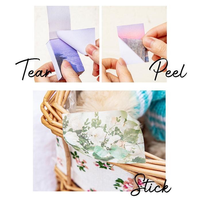 

AT 50 Lembar Deco Sticker GARDEN STAR / Dekorasi Scrapbook Bujo Journaling Bullet Journal Kertas