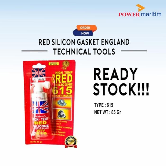 

AT Lem Gasket Red Silicon Type England 615C 85gr Lem Paking Tahan Panas