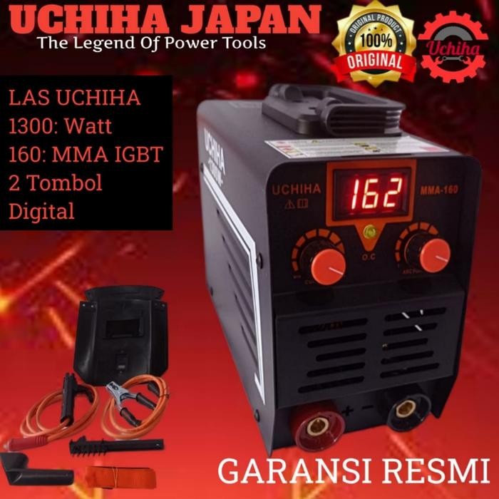 Mesin Las 130a uchiha 900 Watt inverter mma travo las asli garansi