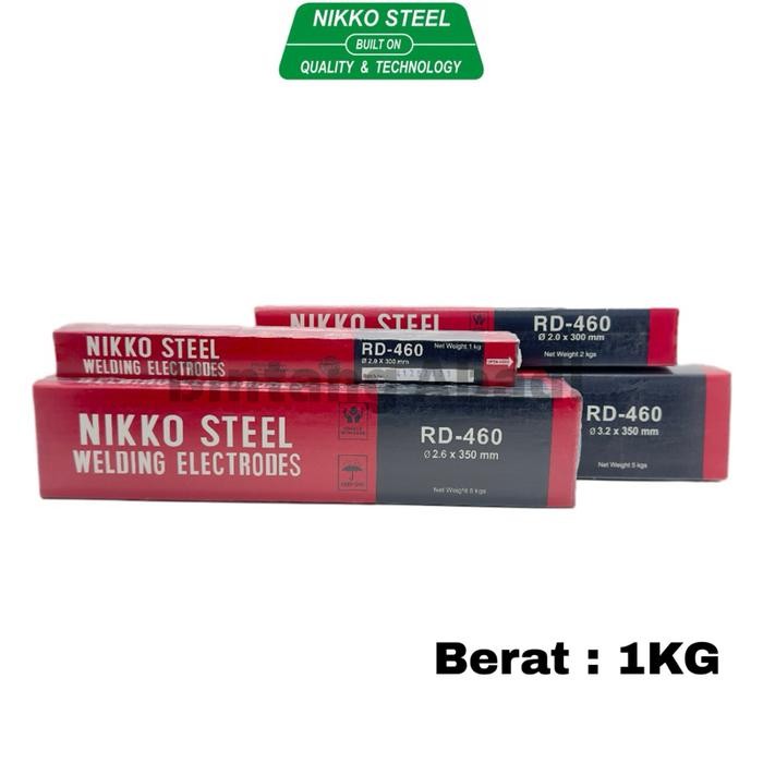 Kawat Las Nikko RD460 2.0MM 2.6MM 3.2MM [1 KG] - Elektroda Las Listrik Nikko RD460