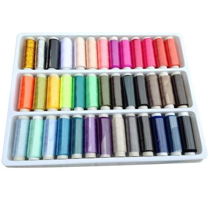

AT Benang jahit set 39 warna dengan box