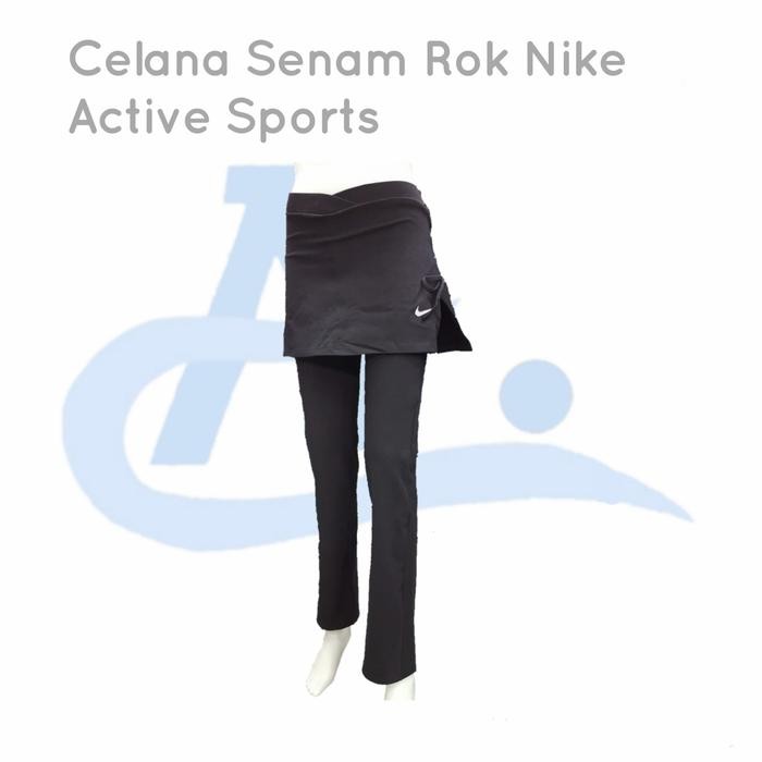 Celana Senam Rok Nike Olahraga Yoga Aerobik Katun Active Sports