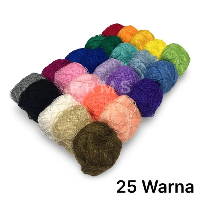 

AT Paket Benang Wol / Wool / Siet / Sulam Strimin Premium Warna-Warni