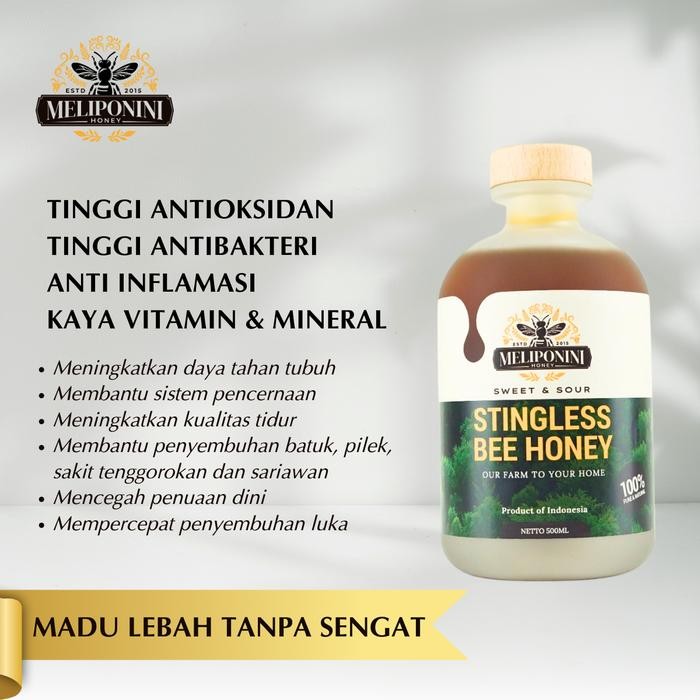 

Meliponini Honey Sachet 12 X 15Gr Stingless Bee Honey