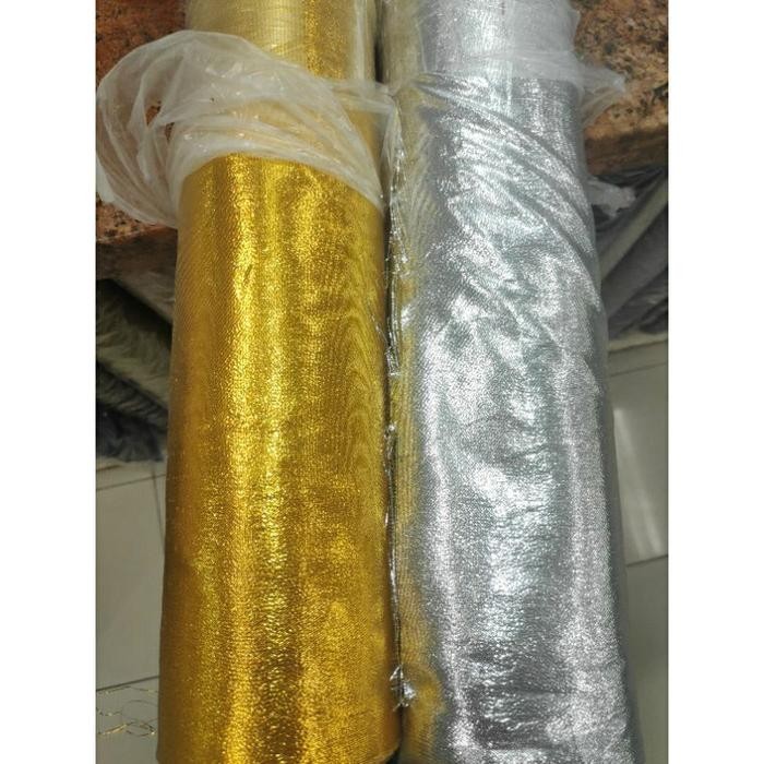 

AT Kain Metalik Emas Perak Lame u Natal Dekor