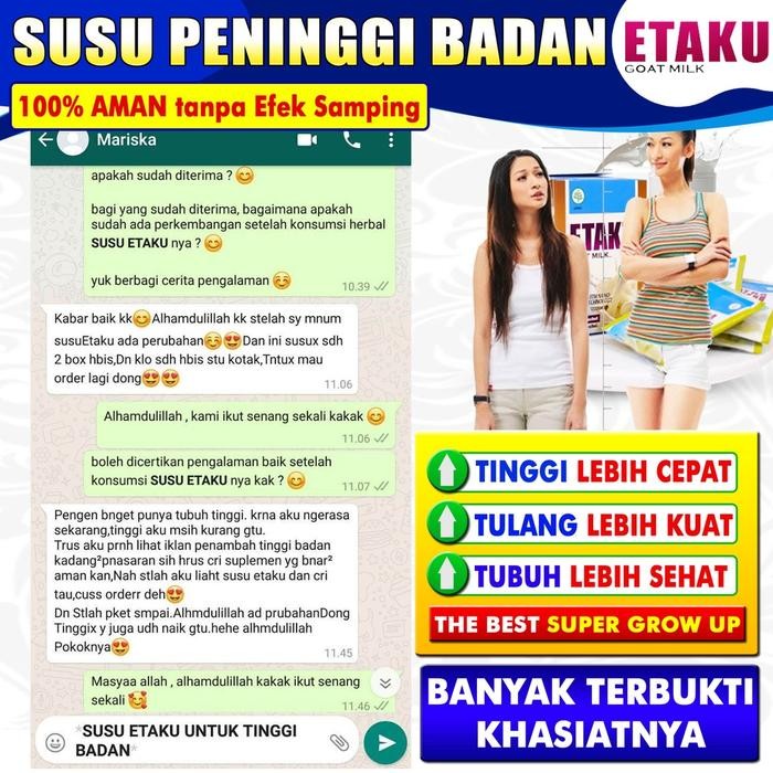 

(Expert) Susu Bubuk Kambing Etawa Etaku - Obat Tulang Keropos, Pengapuran Tulang dan Sendi,