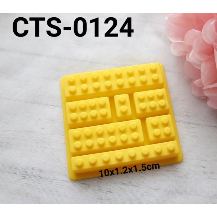 (Expert) CTS-0124 Cetakan silikon coklat fondant clay sabun pudding puding lego