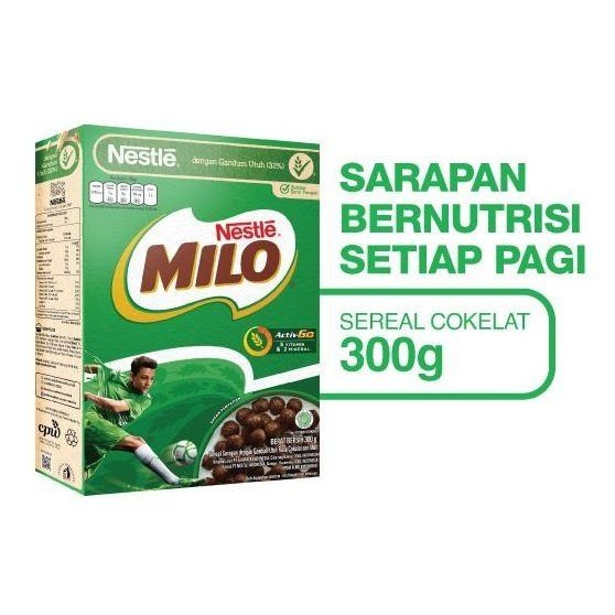 

(Expert) Nestle Milo Cereal Ball 330 gram Sarapan Sereal Gandum Cokelat