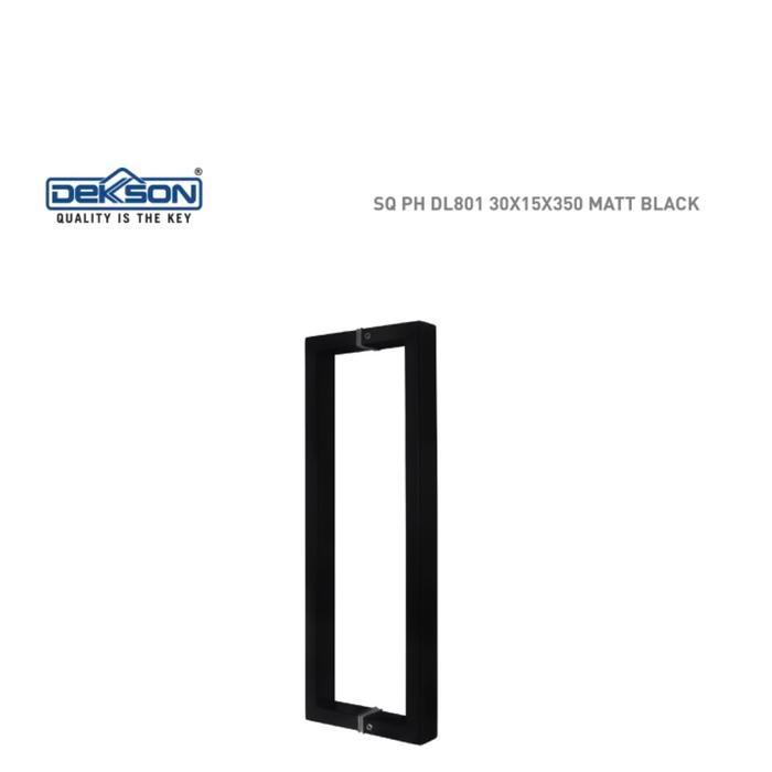 DEKKSON DELUXE SQ PH801 BLACK PULL HANDLE 30X15X365X350