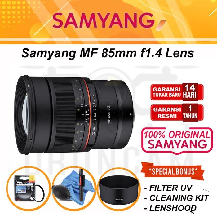Lensa Samyang MF 85mm f1.4 Lens for Nikon Z - Canon RF Mount