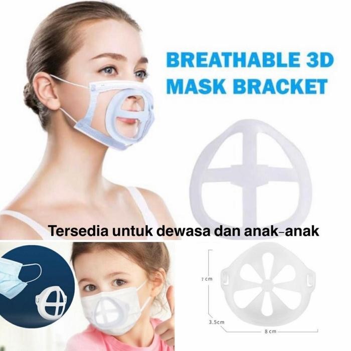 Penyangga Masker 3D Bracket Mask Ventilasi Hidung Penahan Anti Sesak