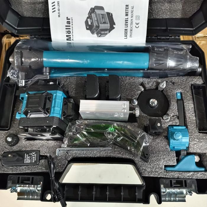 MOLLAR 16 LINE LASER LEVEL / ALAT LEVEL DENGAN LASER WATERPASS LASER WITH TRIPOD TERMURAH