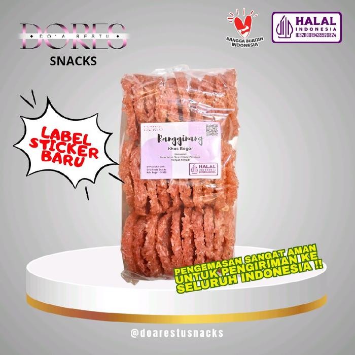 

New Rangginang Oleh-oleh Khas Bogor Isi 30 Keping - DORES Snacks Cemilan Kering