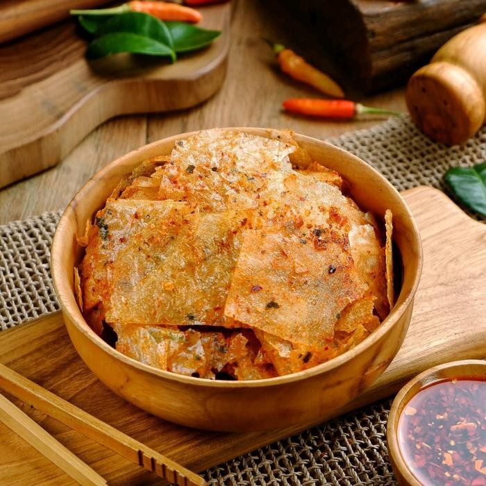 

New kripik kaca pedas daun jeruk 200gr