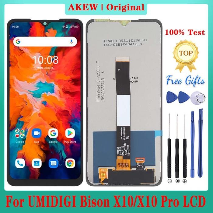 6.53inch Original UMIDIGI BISON X10 LCD Display New Umi Umidigi Biso