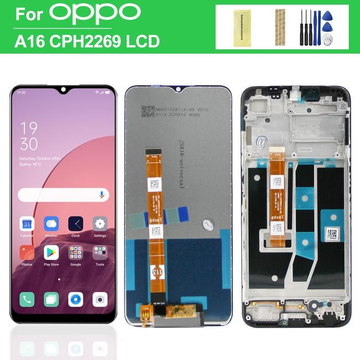 6.53Original For OPPO A16 CPH2269 LCD Display Touch Screen Digi
